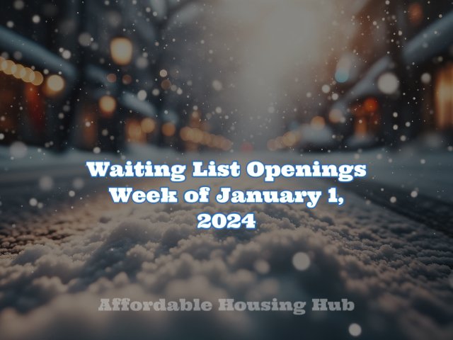 open section 8 waiting list 2024